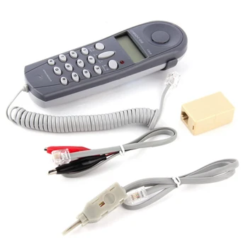 Telefon Telefon Fenék Teszt Teszter Védő Eszköz Hálózati Kábel Készülék C019 Ellenőrizze a Telefonvonal Hibája Szürke Kék
