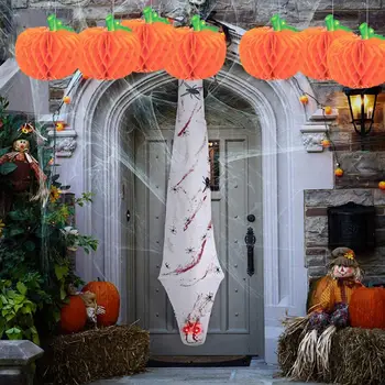 Tök Medál Ünnepi Tök Dísz az Ünnepi Halloween Pumpkin Dekoráció Honeycomb Labdák, házi Buli Kísértetjárta Ház