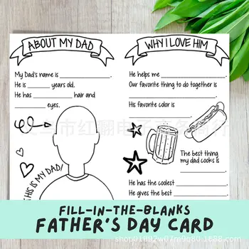 Töltse ki Az Üres apák Napja Kártya apák Napja Üres Töltelék Kártya apák Napi Ajándék