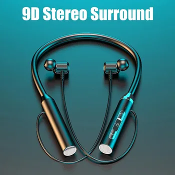 UKGO Bluetooth-kompatibilis Fülhallgató Vezeték nélküli Fejhallgató Mágneses Sport Neckband Nyak-lóg TWS Fülhallgató Vezeték nélküli Fülhallgató Mikrofon
