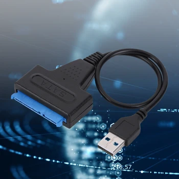 USB 2.0 SATA Merevlemez Adapter Kábel Plug and Play 22pin Átalakító Kábel Támogatja HASZNÁLATÁVAL Akár 6 gb / s 2,5 Hüvelykes HDD SSD