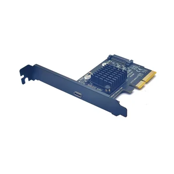 USB 3.2 PCI Express bővítőkártya PCI-E 4X, hogy USB3.2 Gen2 X2 C-Típusú 20Gbps SATA Powered Asmedia ASM3242 Chip