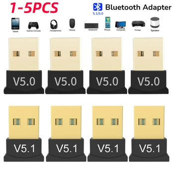 USB-Bluetooth-5.1 Adapter Bluetooth 5.0 Adó Audio Bluetooth Dongle Vezeték nélküli USB-Vevőt a Számítógép PC Laptop Billentyűzet