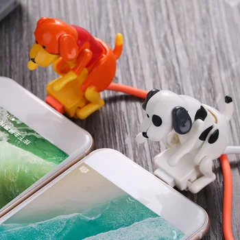 Vicces Kutyát Gyors Töltő Kábel adatkábel iPhone IOS/Android Mobil Telefon Töltési Vonal Tréfa Ajándékok Dekompressziós Játékok