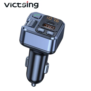 VicTsing Bluetooth V5.1 30W PD Autó FM Transmitter Vezeték nélküli Töltő Audio Adapter MP3 Lejátszó Gyors Töltés Portok