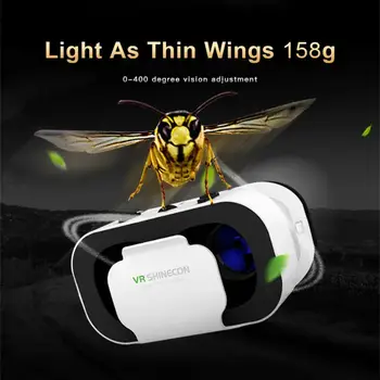VR G05 Virtuális Valóság Szemüveg 3D-s VR Szemüveggel Sztereó Sisak Fülhallgató Távirányítóval IOS, Android 3D-s Virtuális Világ