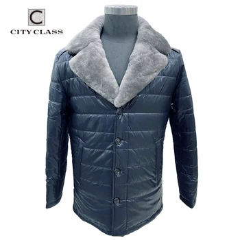 VÁROS OSZTÁLY Téli Népszerű Alkalmi Kabát Kabátok, Férfi Eltávolítható Gallér Teve Szőrme Üzlet Új Kabátok Zubbonyok Outwear CC22212