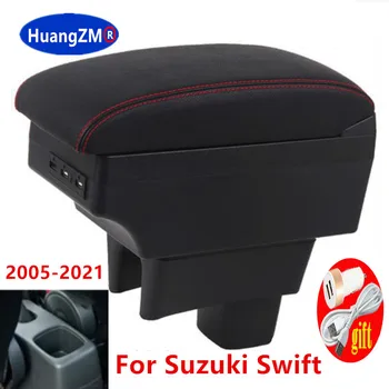 Új Tároló Doboz, Suzuki Swift 2005-2023 Karfa Középső középkonzolon doboz USB LED világítás
