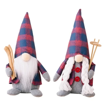 Ünnepi Gnome Karácsonyi Dekoráció Svéd Tomtes Díszek Kalap Arctalan