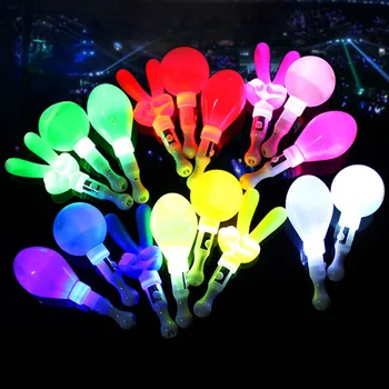 1db LED Homok Kalapács Műanyag Játék Luminous Játékok Glow Stick Több Színű LED Hangulat Fények, Karácsony, Halloween Party Kellékek