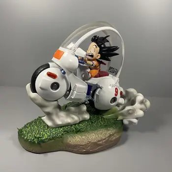 21.5 cm Dragon Ball Gk Motoros Mozdony Goku akciófigurák Anime Modell Asztali Esetben Dekoráció Játékok