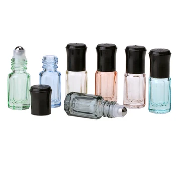 3ml Roller Üveg Üres Mini Roll Üveg illóolaj Újratölthető Parfüm Üveg Üveg Kozmetikai Aromaterápiás Konténer
