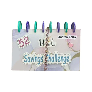52 Heti Megtakarítás Kihívás Újrafelhasználható Költségvetés Könyv Készpénz Borítékok Pénzt Binder Megtakarítás Újratölthető Pénzt Szervezők