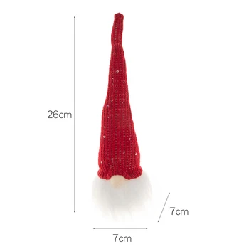 A Gnome Plüss Baba Arctalan Karácsonyi Díszek 2023 LED Elfek Az Ajtót Kandalló Ajándék, a Gyermekek Számára 26x7x7 Cm Szövet