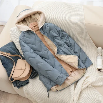 A Téli Ruhákat Nők 2023 Koreai Divat Kabátok Női Szilárd Alkalmi Kabát Streetwear Hosszú Ujjú Felső, Meleg, Vastag Zubbonyok A145