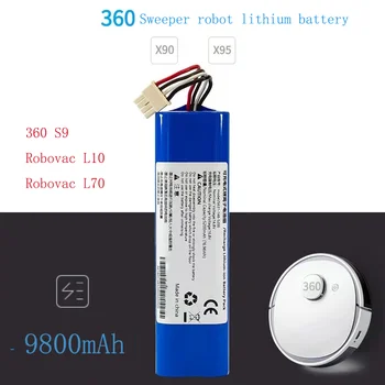 Batería de iones de litio de 5200 mah para Robot aspirador 360 S9, accesorios de repuesto, batería de carga 9800mah6800mah