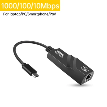 C típusú USB 3.0 Ethernet USB-C-RJ45 1000Mpbs Lan Adapter MacBook Pro Samsung S22 Huawei Xiaomi C Típusú Hálózati Kártya