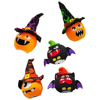 Halloween Tök Égő Hátborzongató Izzó Pumpkin Dekoráció Szett LED 5 DB Akkumulátoros Bat Éjszakai Fény