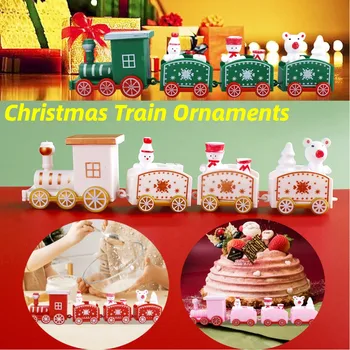 Karácsonyi Dísz Karácsonyi Vonat Játék Születésnapi Sütés Vonat Dísz Dekoráció New Year Party Dekoráció Gyerekeknek, Felnőtteknek Ajándék