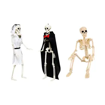 Mini Csontváz Ízületek Szimulált Oktatási Csontváz Dekoráció az Asztalon Tornácon Hálószoba Ünnepi Asztali Felek