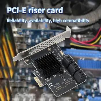 PCI-E 1X, hogy SATA3.0 6 Port Bővítő PCI Express 6Gbps Asztali Számítógép Adapter