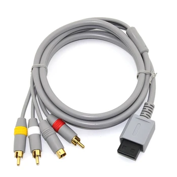 RCA S-Video AV kábel wii játékkonzol audio video kábel Kábel a Wii-3RCA kábel